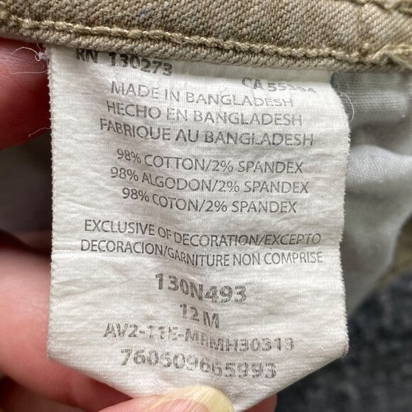 Riders By Lee Jeans Womens 12M Khaki Stretch‎ Bootcut Pants 32x31 comfy Outdoor - Picture 3 of 15